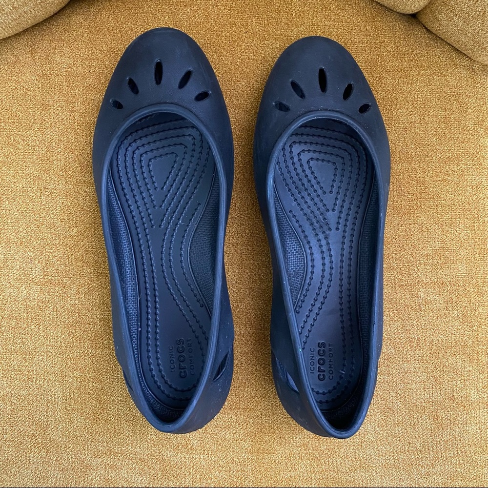 Crocs Ballet Flat Rubber Shoes Size 7W